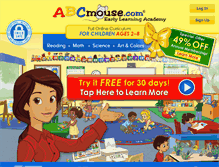 Tablet Screenshot of abcmouse.com